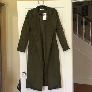 *NEW* ARMY GREEN TRENCH COAT